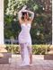White Corset Bridal Dress With Lace Skirt (M, white)