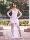 White Corset Bridal Dress With Lace Skirt (M, white)