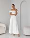 Long white maxi dress (S, white)