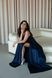 Stunning Blue A-Line Maxi Dress - Floor Length with Side Slit, Ideal for Bridesmaids or Prom (S/M, blue)