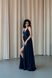Stunning Blue A-Line Maxi Dress - Floor Length with Side Slit, Ideal for Bridesmaids or Prom (S/M, blue)