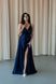 Stunning Blue A-Line Maxi Dress - Floor Length with Side Slit, Ideal for Bridesmaids or Prom (S/M, blue)