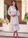 White A-line Button-Up Long Sleeve Lace Cocktail Dress (S, white)