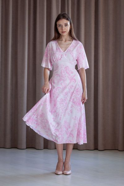 Коктейльна сукня міді довжини (XS, Білий) STK-40-436-286 фото