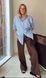 Classic summer chocolate women's trousers (L, chocolate)