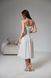 Elegant White Satin Midi Cocktail Dress (XL, white)