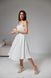 Elegant White Satin Midi Cocktail Dress (XL, white)