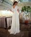 Elegant White Chiffon A-Line Maxi Dress with Cold Shoulders (XL/XXL, white)