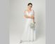 A-Line Maxi White Dress: Short Sleeve, V-Neck, Cold Shoulder, Sheer Sleeves (L/XL, white)