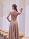 [COPY] Golden A-line Floor Length Evening Formal Dress with Slit and Lace-Up Back (S, gold)