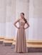 [COPY] Golden A-line Floor Length Evening Formal Dress with Slit and Lace-Up Back (S, gold)