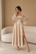 Beige Suiting Fabric Dress with Corset Belt (XS, beige)