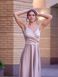 Beige Sleeveless Fit & Flare Maxi Dress with Side Slit (M, beige)