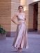 Beige Sleeveless Fit & Flare Maxi Dress with Side Slit (M, beige)