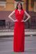 High Slit Sleeveless Red Maxi Dress with V-Neck (XXS, red)