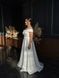Long satin white maxi dress big size (XL, white)