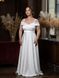Long satin white maxi dress big size (XL, white)