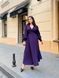 Formal Purple Silk Maxi Dress with Long Sleeves and V-Neck for Wedding Guests (XL/XXL, purple)