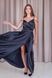 Elegant Black Sleeveless Maxi Dress with V-Neck and Side Slit (S, black)