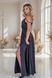 Elegant Black Sleeveless Maxi Dress with V-Neck and Side Slit (S, black)