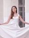 White midi cocktail dress with straps (L, white)