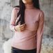 Powder warm high neck tee (M/L, pastel pink)