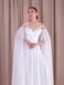 Elegant White Evening Maxi Dress (L/XL, white)