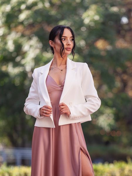 Pink Long Spaghetti Strap Evening Dress (S, pastel pink)