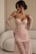 Pink Lace Corset Dress with Train (S, pink)