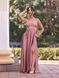 Pink Long Spaghetti Strap Evening Dress (S, pastel pink)