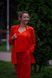 Women's linen suit 2 orange (XS/S, orange)