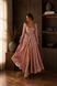 Pink color V-Neck Satin Maxi Wrap Dress with Long Sleeves (XXL, pink)