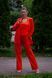 Women's linen suit 2 orange (XS/S, orange)