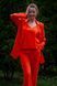 Women's linen suit 2 orange (XS/S, orange)