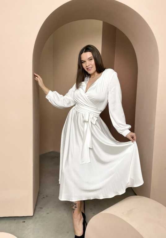 long sleeve silk midi dress Mauve Oasis Satin Cut Out Flare Bias Sleeve Length Veronica Beard Irma Stretch-Silk Midi