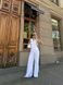Stylish white two-piece suit (S, white)