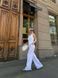 Stylish white two-piece suit (S, white)