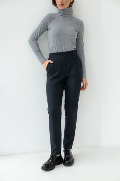 Black wool suit classic pants (M, black)