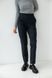 Black wool suit classic pants (M, black)