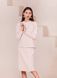 Elegant beige skirt suit (M, beige)