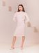 Elegant beige skirt suit (M, beige)