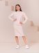 Elegant beige skirt suit (M, beige)