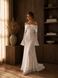 Light Sleeveless Maxi White A-line Bridal Dress guipure (S, white)