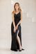 Black Satin Empire Waist Maxi Dress (XS, black)