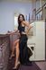 Black Satin Empire Waist Maxi Dress (XS, black)