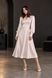 Light-colored long-sleeved dress (M, pastel pink)