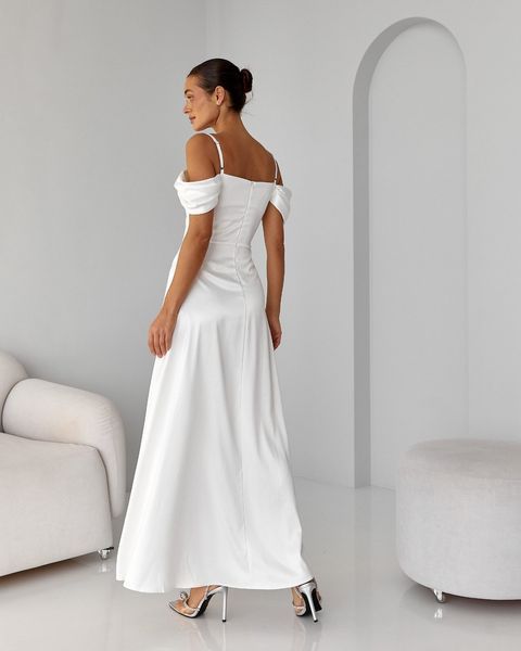 Long white maxi dress (L, white)