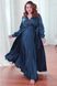 Chic Fit & Flare Green Wrap Maxi Dress with Long Sleeves for Cocktail Parties and Weddings (XXXL, green)