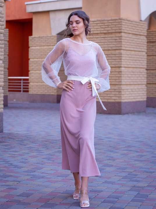 pastel slip dress Elegant Pastel Watercolor Print Silk Maxi Dress