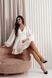 White Fit & Flare V-Neck Short Cocktail Dress with Long Lantern Sleeves (S, white)